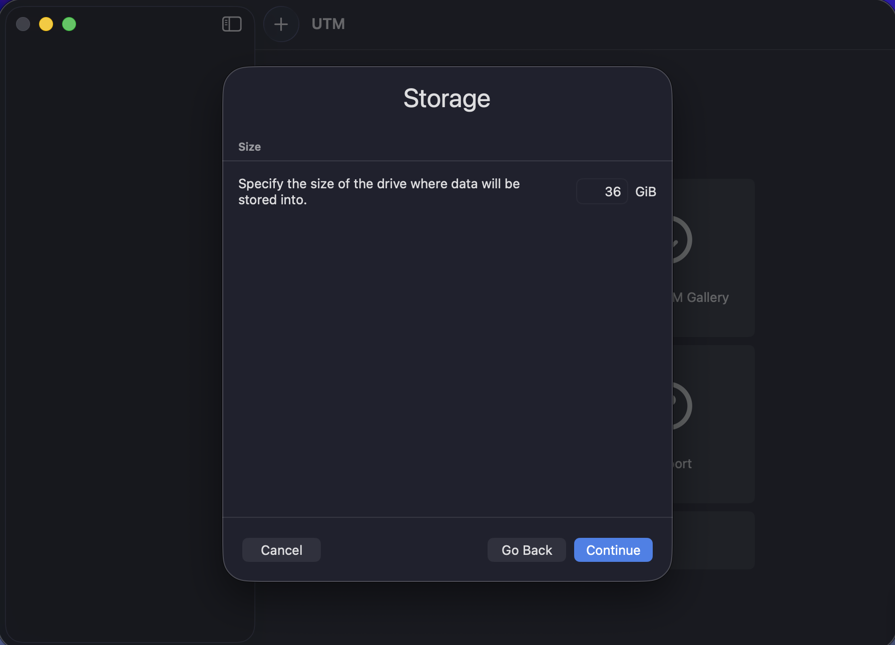 Storage configuration